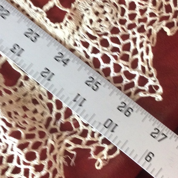 RARE big SPIDER doily centerpiece needs TLC READ - Picture 7 of 8